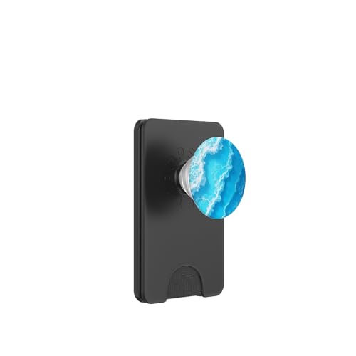 Blue Ocean Waves Sommer Meer Küste Strand Türkis Aqua PopSockets PopWallet für MagSafe Blue Ocean Waves Sommer Meer Küste Strand Türkis Aqua PopSockets PopWallet für MagSafe von Summer Ocean Blue Waves Phone Accessories