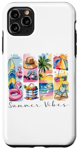 Brushstroke Beach, tropischer Urlaub, Bootsfahrt, Pool, Grillen Hülle für iPhone 11 Pro Max von Summer Tees NYC