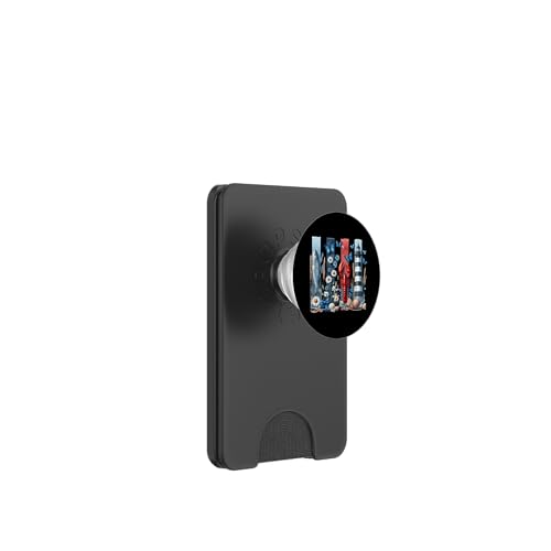Leuchtturm Strand Ozean Pinselstrich Sommer Hummer Muscheln PopSockets PopWallet für MagSafe von Summer Tees NYC