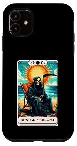 Lustige Sensenmann Sommer Tarotkarte Urlaub Strand Kreuzfahrt Hülle für iPhone 11 Lustige Sensenmann Sommer Tarotkarte Urlaub Strand Kreuzfahrt Hülle für iPhone 11 von Summer Tees NYC