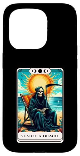 Lustige Sensenmann Sommer Tarotkarte Urlaub Strand Kreuzfahrt Hülle für iPhone 15 Pro Lustige Sensenmann Sommer Tarotkarte Urlaub Strand Kreuzfahrt Hülle für iPhone 15 Pro von Summer Tees NYC