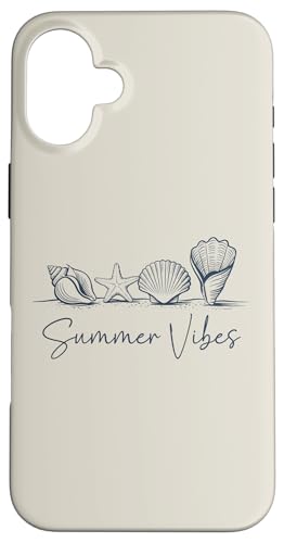 Seashell Beach Summer Vibes Ozeankreuzfahrt, Sonne und Strandurlaub Hülle für iPhone 16 Plus Seashell Beach Summer Vibes Ozeankreuzfahrt, Sonne und Strandurlaub Hülle für iPhone 16 Plus von Summer Tees NYC