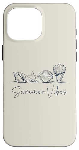 Seashell Beach Summer Vibes Ozeankreuzfahrt, Sonne und Strandurlaub Hülle für iPhone 16 Pro Max Seashell Beach Summer Vibes Ozeankreuzfahrt, Sonne und Strandurlaub Hülle für iPhone 16 Pro Max von Summer Tees NYC