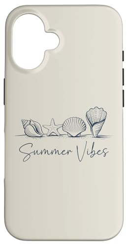Seashell Beach Summer Vibes Ozeankreuzfahrt, Sonne und Strandurlaub Hülle für iPhone 16 Seashell Beach Summer Vibes Ozeankreuzfahrt, Sonne und Strandurlaub Hülle für iPhone 16 von Summer Tees NYC