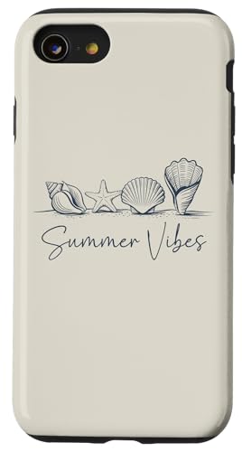 Seashell Beach Summer Vibes Ozeankreuzfahrt, Sonne und Strandurlaub Hülle für iPhone SE (2020) / 7 / 8 von Summer Tees NYC