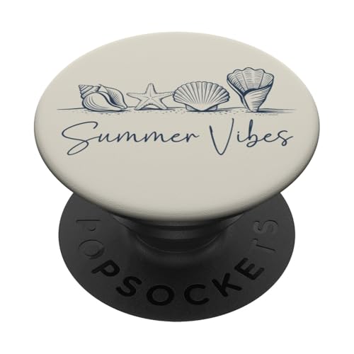 Seashell Beach Summer Vibes Ozeankreuzfahrt, Sonne und Strandurlaub PopSockets Klebender PopGrip Seashell Beach Summer Vibes Ozeankreuzfahrt, Sonne und Strandurlaub PopSockets Klebender PopGrip von Summer Tees NYC
