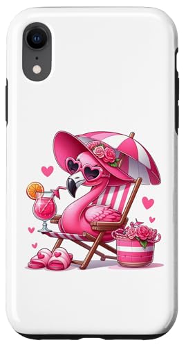 Strandgetränk mit rosa Flamingo-Sandkreuzfahrt im Sommer, Damen Hülle für iPhone XR Strandgetränk mit rosa Flamingo-Sandkreuzfahrt im Sommer, Damen Hülle für iPhone XR von Summer Tees NYC