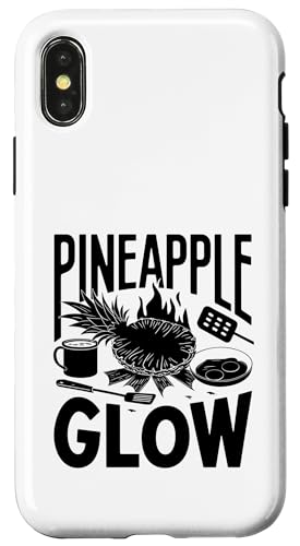 Ananas Glow Fruit Summer Tropical Ananas Lover Hülle für iPhone X/XS von Summer Tropical Fruit Lover Gifts and Sayings