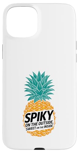 Außen stachelig süß auf der Innenseite Obst Sommer Hülle für iPhone 15 Plus von Summer Tropical Fruit Lover Gifts and Sayings