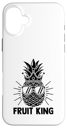 Fruit King Fruit Summer Tropical Ananas Lover Hülle für iPhone 16 Plus von Summer Tropical Fruit Lover Gifts and Sayings