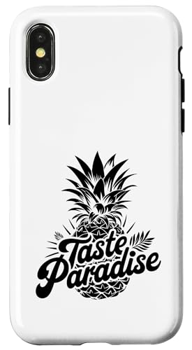 Taste Paradise Fruit Summer Tropical Ananas Lover Hülle für iPhone X/XS von Summer Tropical Fruit Lover Gifts and Sayings
