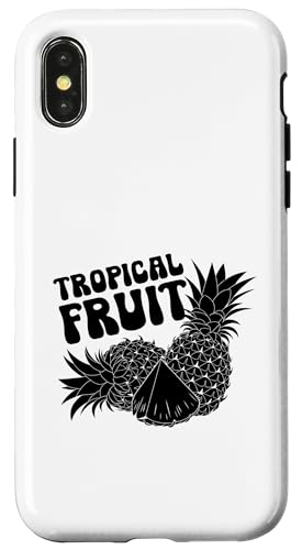 Tropische Früchte Sommer Tropische Ananas Liebhaber Hülle für iPhone X/XS von Summer Tropical Fruit Lover Gifts and Sayings
