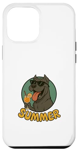 Cane Corso Sommer Design Lustiger Hund Cartoon Vintage Hülle für iPhone 12 Pro Max von Summer and Dogs