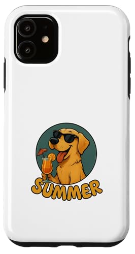 Labrador Sommer Design Hund Cartoon Golden Retriever Vintage Hülle für iPhone 11 Labrador Sommer Design Hund Cartoon Golden Retriever Vintage Hülle für iPhone 11 von Summer and Dogs