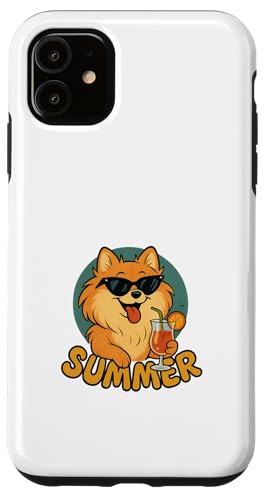Zwergspitz-Sommer-Design, lustiger Hund, Cartoon, Vintage Hülle für iPhone 11 Zwergspitz-Sommer-Design, lustiger Hund, Cartoon, Vintage Hülle für iPhone 11 von Summer and Dogs