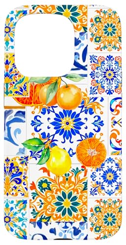 Italien Zitrone Zitrusfrüchte Sommerfrüchte mediterrane Kunst Hülle für iPhone 15 Pro von Summer art
