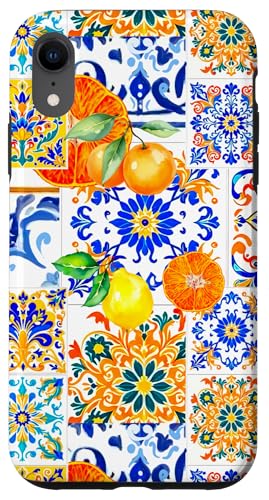 Italien Zitrone Zitrusfrüchte Sommerfrüchte mediterrane Kunst Hülle für iPhone XR von Summer art