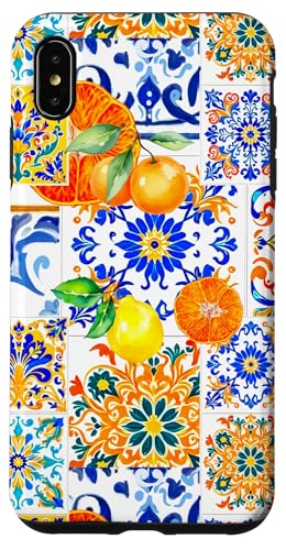 Italien Zitrone Zitrusfrüchte Sommerfrüchte mediterrane Kunst Hülle für iPhone XS Max von Summer art