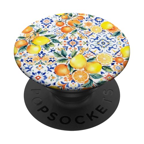 Sommer Amalfi Stil Orange Zitrone Mediterrane Kunst PopSockets Klebender PopGrip Sommer Amalfi Stil Orange Zitrone Mediterrane Kunst PopSockets Klebender PopGrip von Summer art