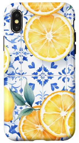 Sommer Amalfi Stil Zitrone mediterrane Kunst Hülle für iPhone X/XS von Summer art