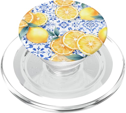 Sommer Amalfi Stil Zitrone mediterrane Kunst PopSockets PopGrip für MagSafe Sommer Amalfi Stil Zitrone mediterrane Kunst PopSockets PopGrip für MagSafe von Summer art