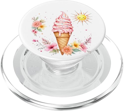 Sommer Sonne Eis Blumen Kunst PopSockets PopGrip für MagSafe Sommer Sonne Eis Blumen Kunst PopSockets PopGrip für MagSafe von Summer art