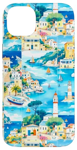 Sommer Urlaub Meer Boote Kunst Hülle für iPhone 14 Plus von Summer art