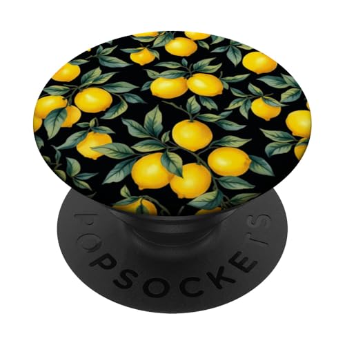 Sommer Zitrone Zitrusfrucht Kunst PopSockets Klebender PopGrip Sommer Zitrone Zitrusfrucht Kunst PopSockets Klebender PopGrip von Summer art