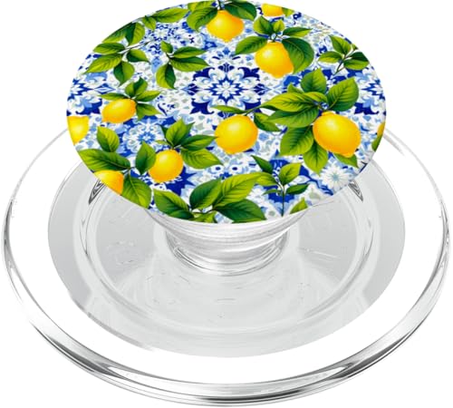 Sommer Zitrone mediterrane Kunst PopSockets PopGrip für MagSafe Sommer Zitrone mediterrane Kunst PopSockets PopGrip für MagSafe von Summer art