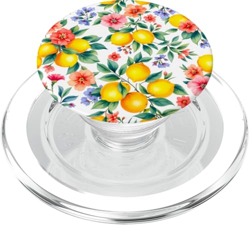 Sommer Zitronenblüten mediterrane Kunst PopSockets PopGrip für MagSafe von Summer art