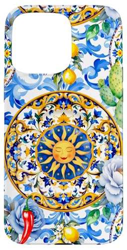 Sommer-Zitronensonne, Sizilien inspirierte Zitruskunst Hülle für iPhone 15 Pro Max von Summer art