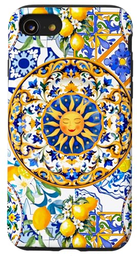 Sommer-Zitronensonne, Sizilien inspirierte Zitruskunst Hülle für iPhone SE (2020) / 7 / 8 von Summer art