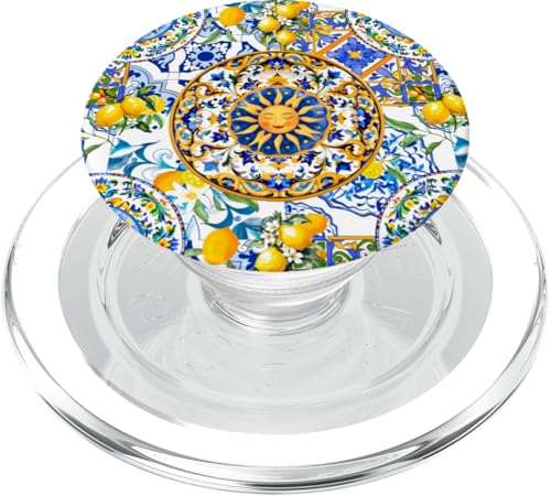 Sommer-Zitronensonne, Sizilien inspirierte Zitruskunst PopSockets PopGrip für MagSafe Sommer-Zitronensonne, Sizilien inspirierte Zitruskunst PopSockets PopGrip für MagSafe von Summer art