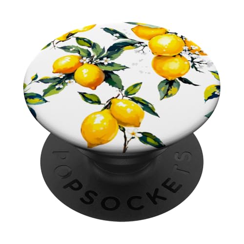 Sommer-Zitrus-Kunst PopSockets Klebender PopGrip Sommer-Zitrus-Kunst PopSockets Klebender PopGrip von Summer art