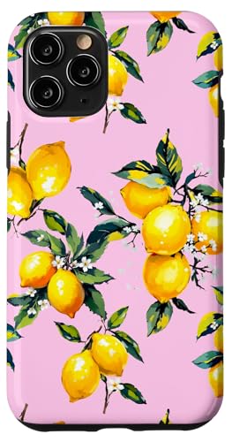 Zitrone Zitrusfrüchte Sommer mediterrane Kunst Hülle für iPhone 11 Pro von Summer art