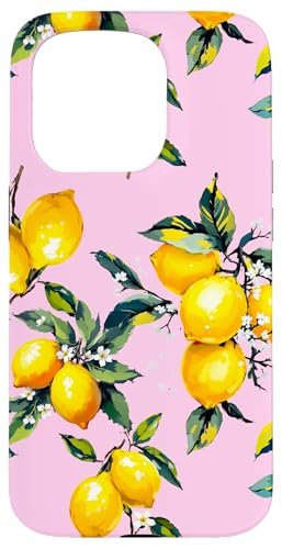Zitrone Zitrusfrüchte Sommer mediterrane Kunst Hülle für iPhone 15 Pro von Summer art