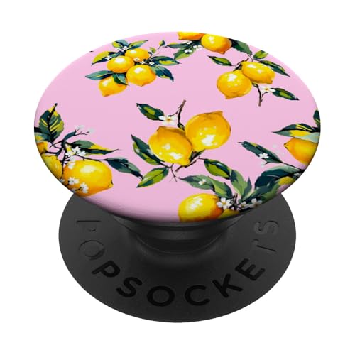 Zitrone Zitrusfrüchte Sommer mediterrane Kunst PopSockets Klebender PopGrip Zitrone Zitrusfrüchte Sommer mediterrane Kunst PopSockets Klebender PopGrip von Summer art