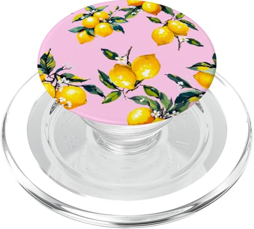 Zitrone Zitrusfrüchte Sommer mediterrane Kunst PopSockets PopGrip für MagSafe Zitrone Zitrusfrüchte Sommer mediterrane Kunst PopSockets PopGrip für MagSafe von Summer art