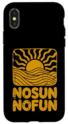 Keine Sonne, kein Spaß, Sommerhitze, Herren, Damen, Kinder Hülle für iPhone X/XS von SummerAxis1