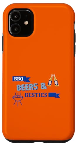 BBQ Beers and Besties Grill Master Picknick Sommerurlaub Hülle für iPhone 11 BBQ Beers and Besties Grill Master Picknick Sommerurlaub Hülle für iPhone 11 von Summertime Festivities with Friends for Vacay Fun