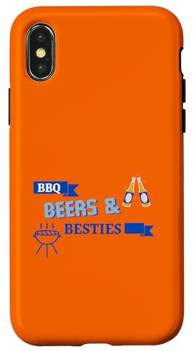 BBQ Beers and Besties Grill Master Picknick Sommerurlaub Hülle für iPhone X/XS BBQ Beers and Besties Grill Master Picknick Sommerurlaub Hülle für iPhone X/XS von Summertime Festivities with Friends for Vacay Fun