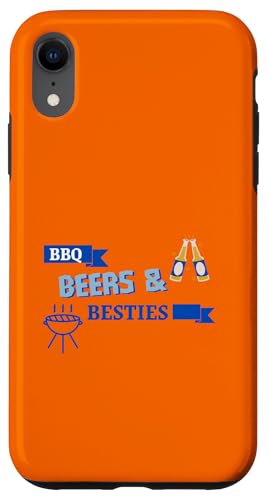 BBQ Beers and Besties Grill Master Picknick Sommerurlaub Hülle für iPhone XR von Summertime Festivities with Friends for Vacay Fun