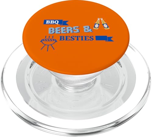 BBQ Beers and Besties Grill Master Picknick Sommerurlaub PopSockets PopGrip für MagSafe von Summertime Festivities with Friends for Vacay Fun