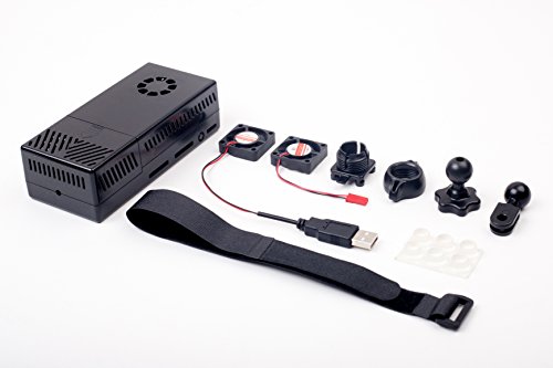 Summitlink V3 Black Case Dual Lüfter für ADS-B Kit Passend für AHRS-Modul und GPJa von SummitLink