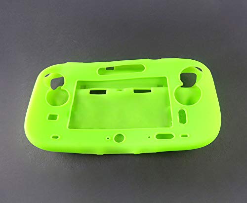 Schutzhülle für Wii U Gamepad Controller, weiches Gummi, Grün Schutzhülle für Wii U Gamepad Controller, weiches Gummi, Grün von QueenDream