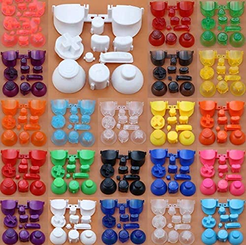 Vollständige Sets A B X Y Z Tasten Richtungstaste D-Pad Mod für Gamecube NGC Controller (klares Hellblau) von QueenDream