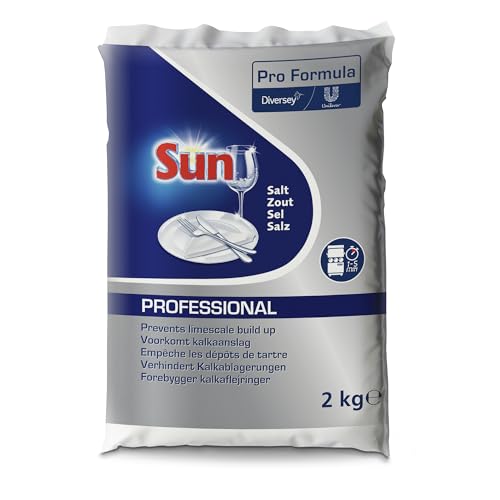 Sun Professional Spülmaschinensalz - Effektiver Kalkschutz und glänzende Ergebnisse, Wasserenthärter für die Spülmaschine, 2kg Sun Professional Spülmaschinensalz - Effektiver Kalkschutz und glänzende Ergebnisse, Wasserenthärter für die Spülmaschine, 2kg von Sun Professional