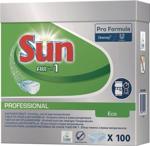 Sun Geschirrreiniger-Tabs Prof.All in 1 Eco 100 Tabs Pk. 7522969 Sun Geschirrreiniger-Tabs Prof.All in 1 Eco 100 Tabs Pk. 7522969 von Sun