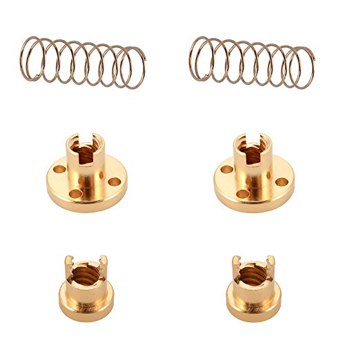 2pcs T8 2mm Lead Anti Backlash Spring Loaded Brass Nut for 2mm Acme Threaded Rod Screws 3D Printer 2pcs T8 2mm Lead Anti Backlash Spring Loaded Brass Nut for 2mm Acme Threaded Rod Screws 3D Printer von Sun3drucker