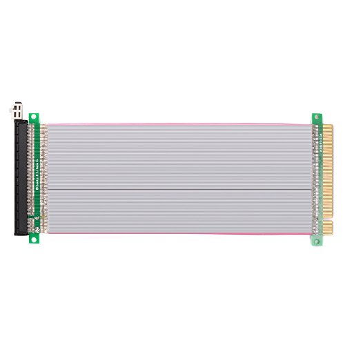 Sun3Drucker PCI-E Express 16X bis 16x Stecker auf weibliche Riser Extender Card Ribbon Kabel 20cm von Sun3Drucker